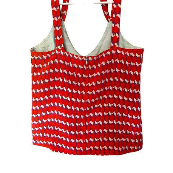 Nanette Lepore Womens 100% Silk Lined Pinkish Orange Beaded Halter Tank Top Sz.4 - Picture 8 of 11